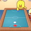 Du air hockey avec un poussin, un jeu original et trs amusant